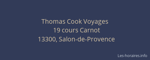 Thomas Cook Voyages