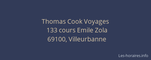 Thomas Cook Voyages
