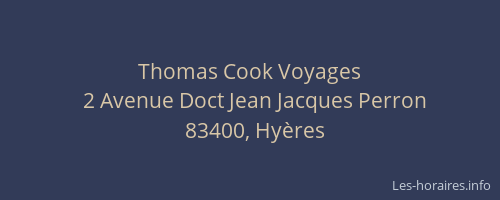 Thomas Cook Voyages