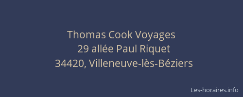 Thomas Cook Voyages