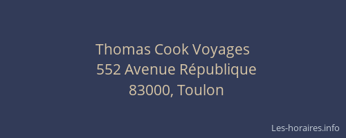Thomas Cook Voyages