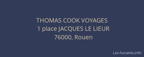 THOMAS COOK VOYAGES