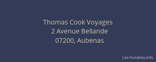 Thomas Cook Voyages