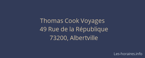 Thomas Cook Voyages