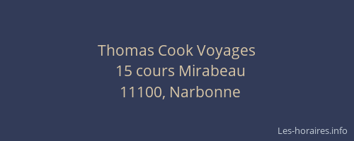 Thomas Cook Voyages