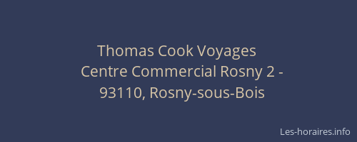 Thomas Cook Voyages 