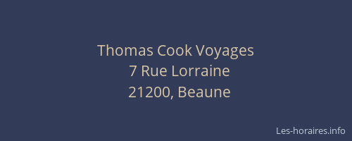 Thomas Cook Voyages