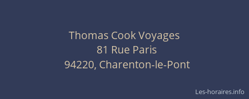 Thomas Cook Voyages