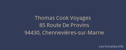 Thomas Cook Voyages