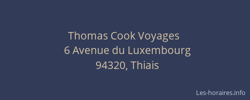 Thomas Cook Voyages 