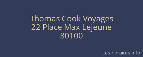Thomas Cook Voyages