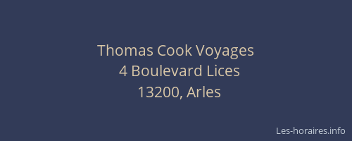 Thomas Cook Voyages
