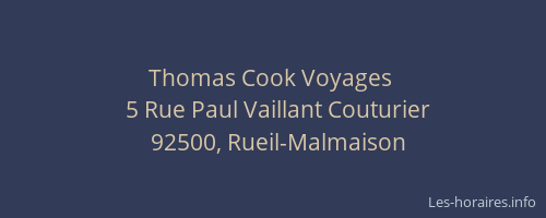 Thomas Cook Voyages 
