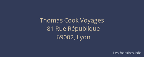 Thomas Cook Voyages
