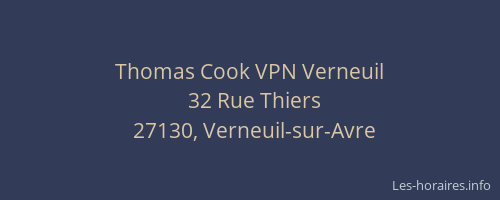 Thomas Cook VPN Verneuil