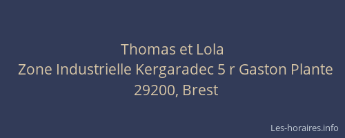 Thomas et Lola