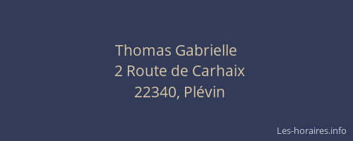 Thomas Gabrielle