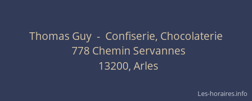Thomas Guy  -  Confiserie, Chocolaterie