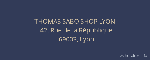 THOMAS SABO SHOP LYON
