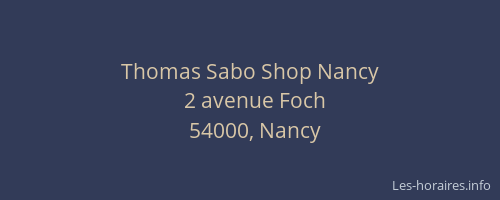 Thomas Sabo Shop Nancy