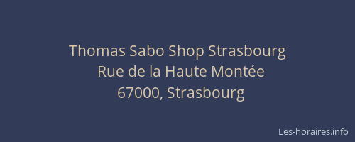 Thomas Sabo Shop Strasbourg