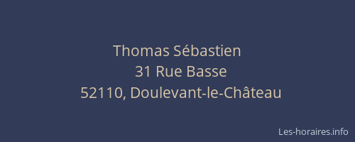 Thomas S&eacute;bastien