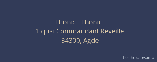 Thonic - Thonic