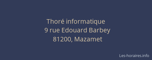 Thoré informatique