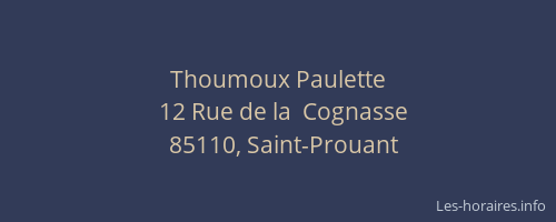 Thoumoux Paulette