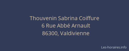 Thouvenin Sabrina Coiffure