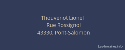 Thouvenot Lionel