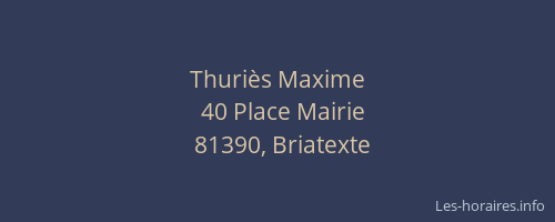 Thuriès Maxime