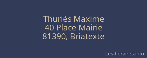 Thuriès Maxime