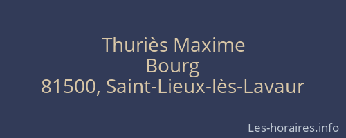 Thuriès Maxime