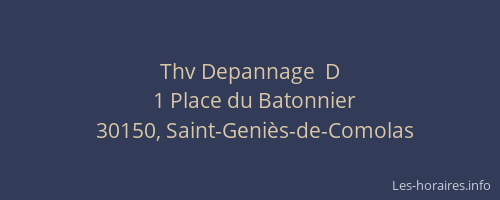 Thv Depannage  D