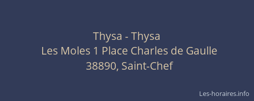 Thysa - Thysa