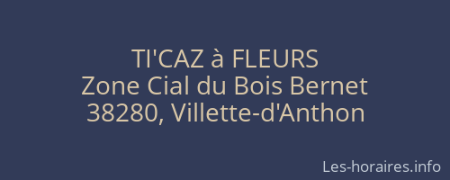 TI'CAZ à FLEURS