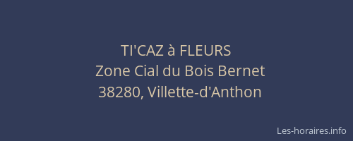 TI'CAZ &agrave; FLEURS