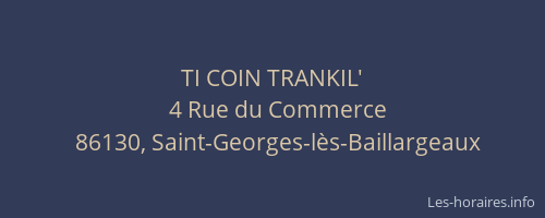 TI COIN TRANKIL'