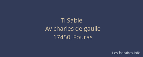 Ti Sable