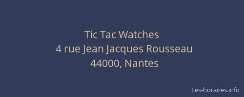 Tic Tac Watches
