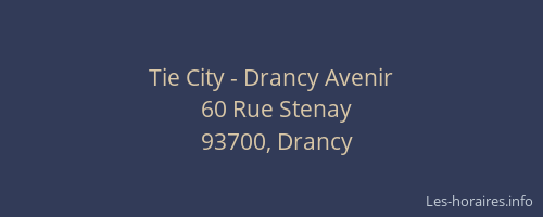 Tie City - Drancy Avenir