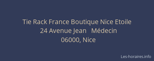 Tie Rack France Boutique Nice Etoile