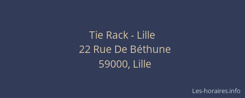 Tie Rack - Lille