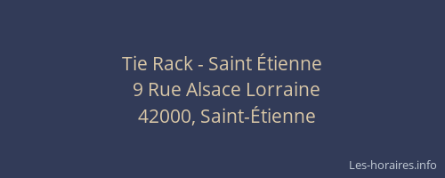 Tie Rack - Saint Étienne