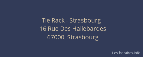 Tie Rack - Strasbourg