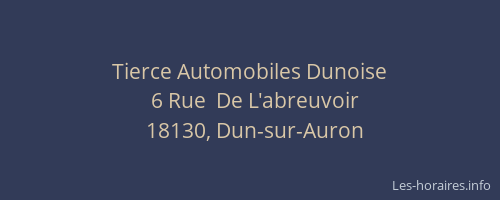 Tierce Automobiles Dunoise