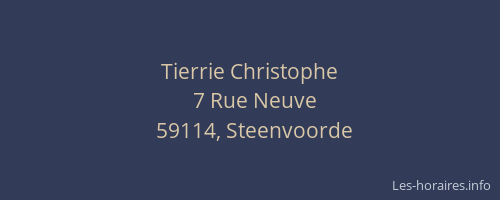 Tierrie Christophe