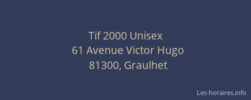 Tif 2000 Unisex
