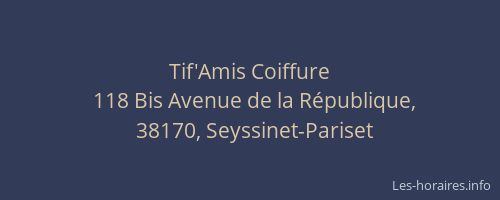 Tif'Amis Coiffure